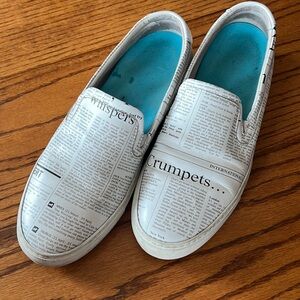 John Galliano Paris newspaper mens leather shoes made in Italy size 44